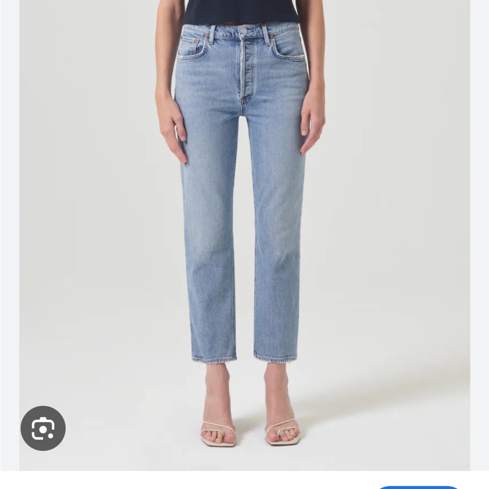 Agolde Riley Crop Blue Women's Jeans